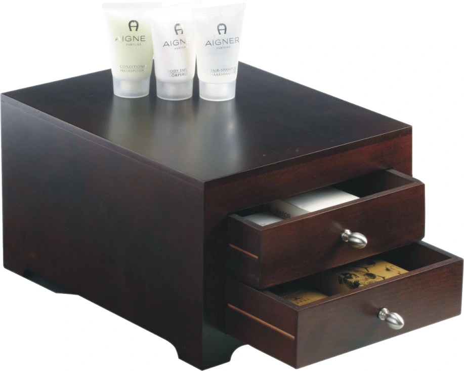 Mahogany MDF Board Wooden Amenities Tray