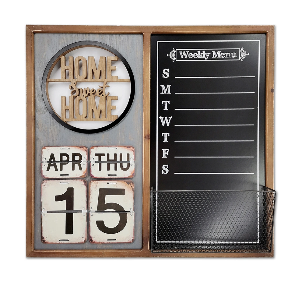 Calendar Chalkboard with Family Picture